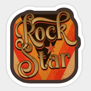 Vintage Rock Star Sticker